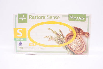 Medline OAT2584 Restore Sense Powder-Free Nitrile Exam Gloves, S - Box of 250